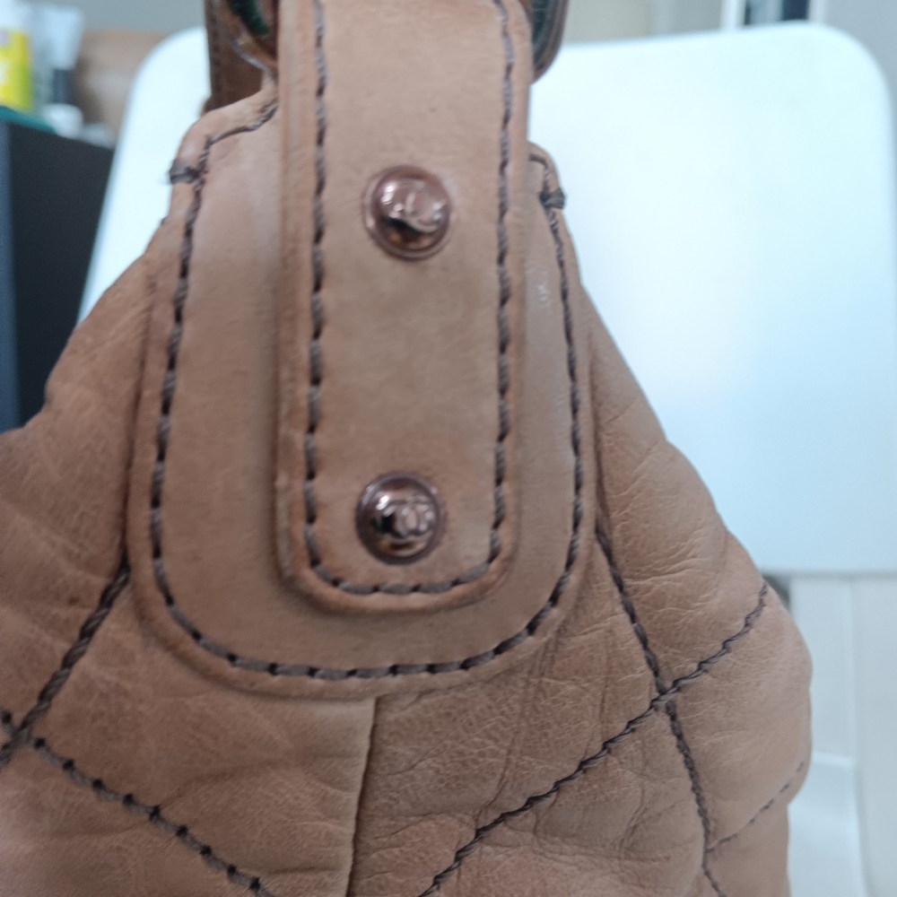 ✨️Chanel Vintage Hobo Cloudy Beige Lambskin Bag - Picture 10 of 17